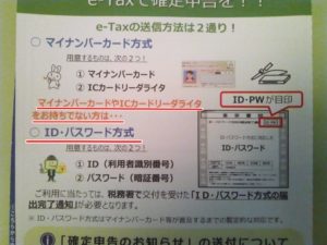 税務署ハガキe-Tax